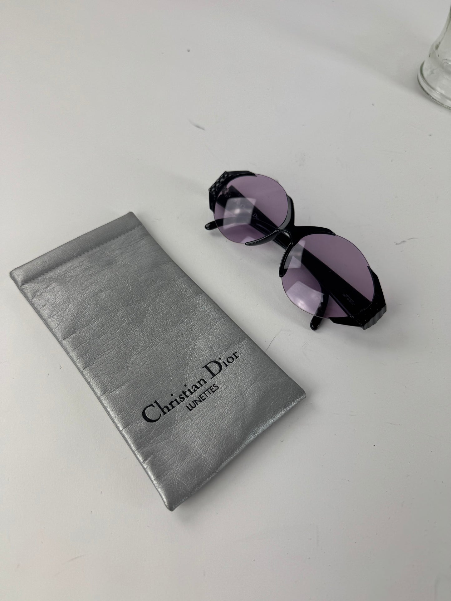 Vintage Dior Sunglasses Black Purple