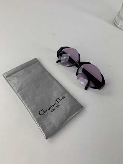 Vintage Dior Sunglasses Black Purple