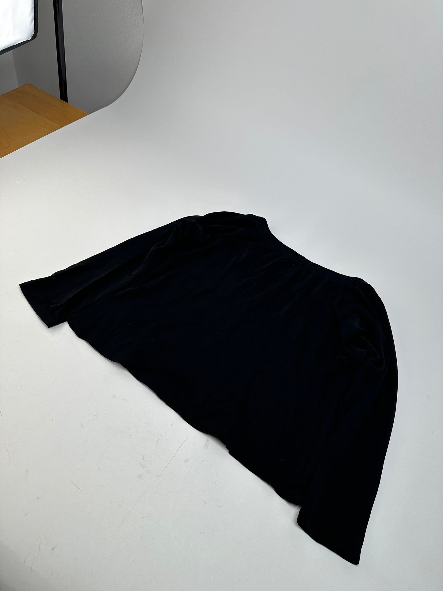 Vintage Christian Dior Boat Neck Jersey Top Black L