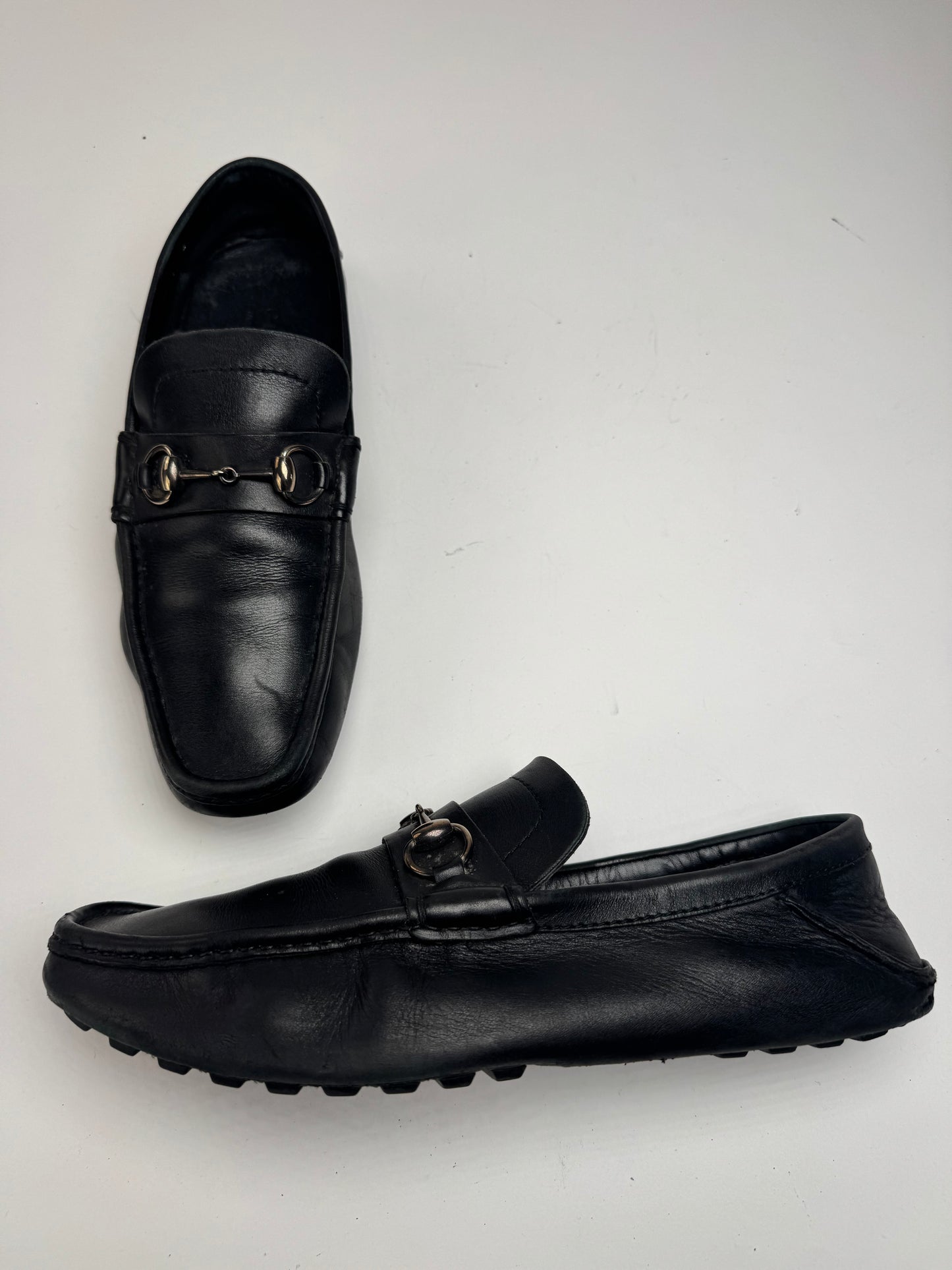 Vintage Gucci Horsebit leather Loafer black EU41 Men