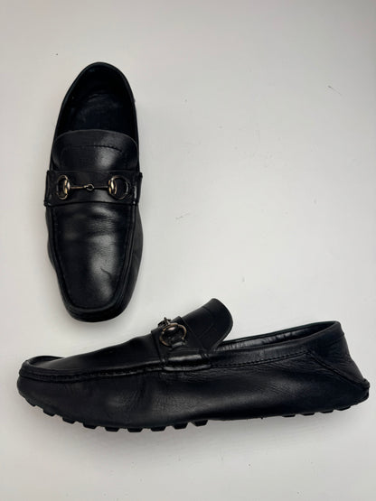 Vintage Gucci Horsebit leather Loafer black EU41 Men
