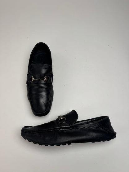 Vintage Gucci Horsebit leather Loafer black EU41 Men