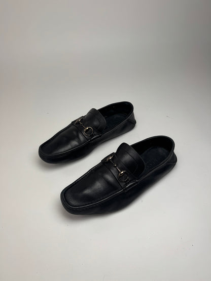 Vintage Gucci Horsebit leather Loafer black EU41 Men