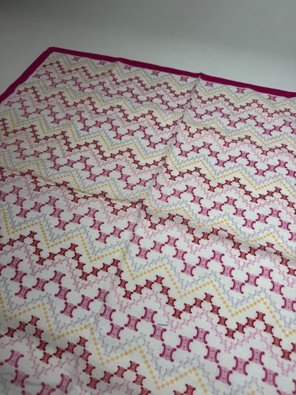 Vintage Celine Scarf Purple White