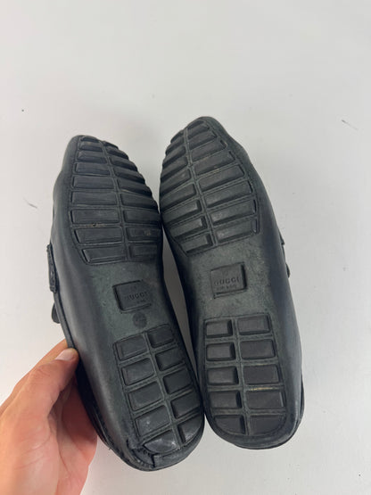 Vintage Gucci Horsebit leather Loafer black EU41 Men