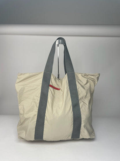 Vintage Prada Sport Travel Bag White