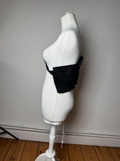 Vintage Gucci Monogram Crossbody / Waist Bag Black