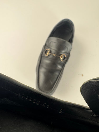 Vintage Gucci Horsebit leather Loafer black EU41 Men