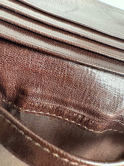 Vintage Gucci Leather Card Holder Brown
