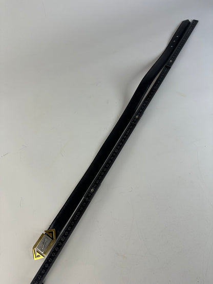 Vintage Givenchy 4G Logo Leather Belt Black Gold