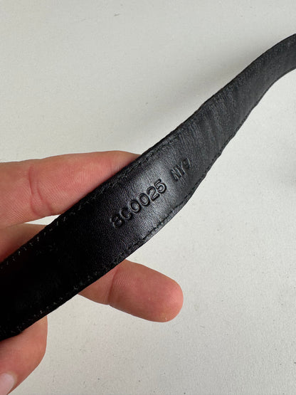 Vintage Fendi FF leather belt Brown