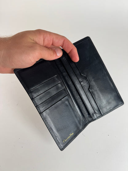 Vintage Dior Leather Card Holder / ID holder black