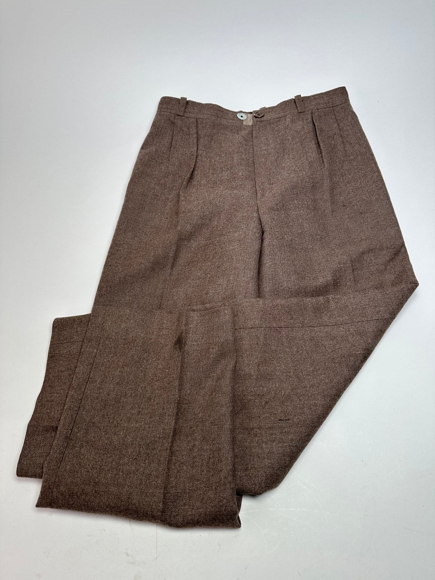 Vintage Yves Saint Laurent Wool Pants Brown 38/M