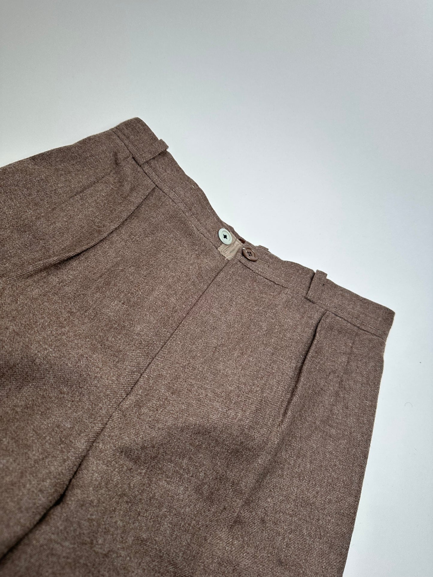 Vintage Yves Saint Laurent Wool Pants Brown 38/M