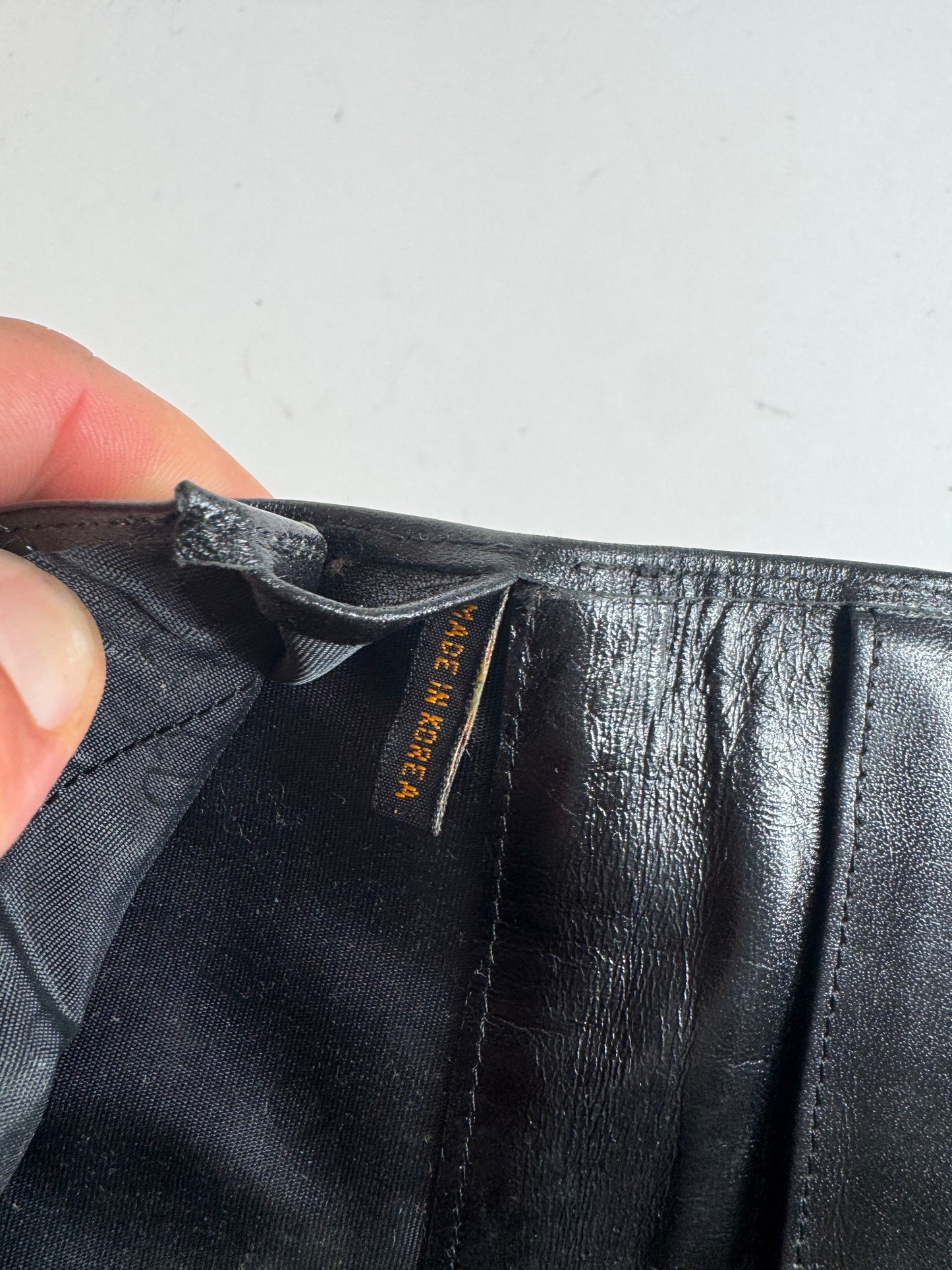 Vintage Dior Leather Card Holder / ID holder black