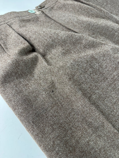 Vintage Yves Saint Laurent Wool Pants Brown 38/M