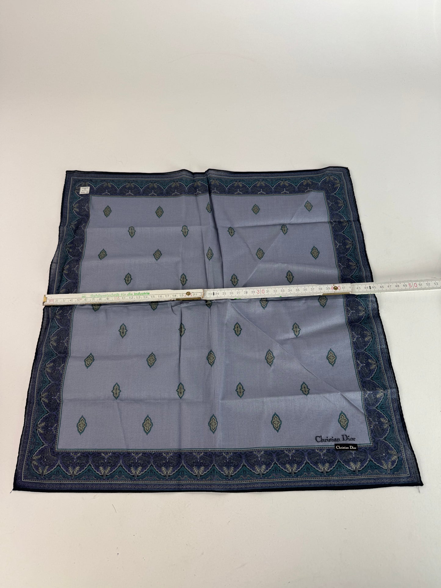 Vintage Dior Scarf Purple Dark Green