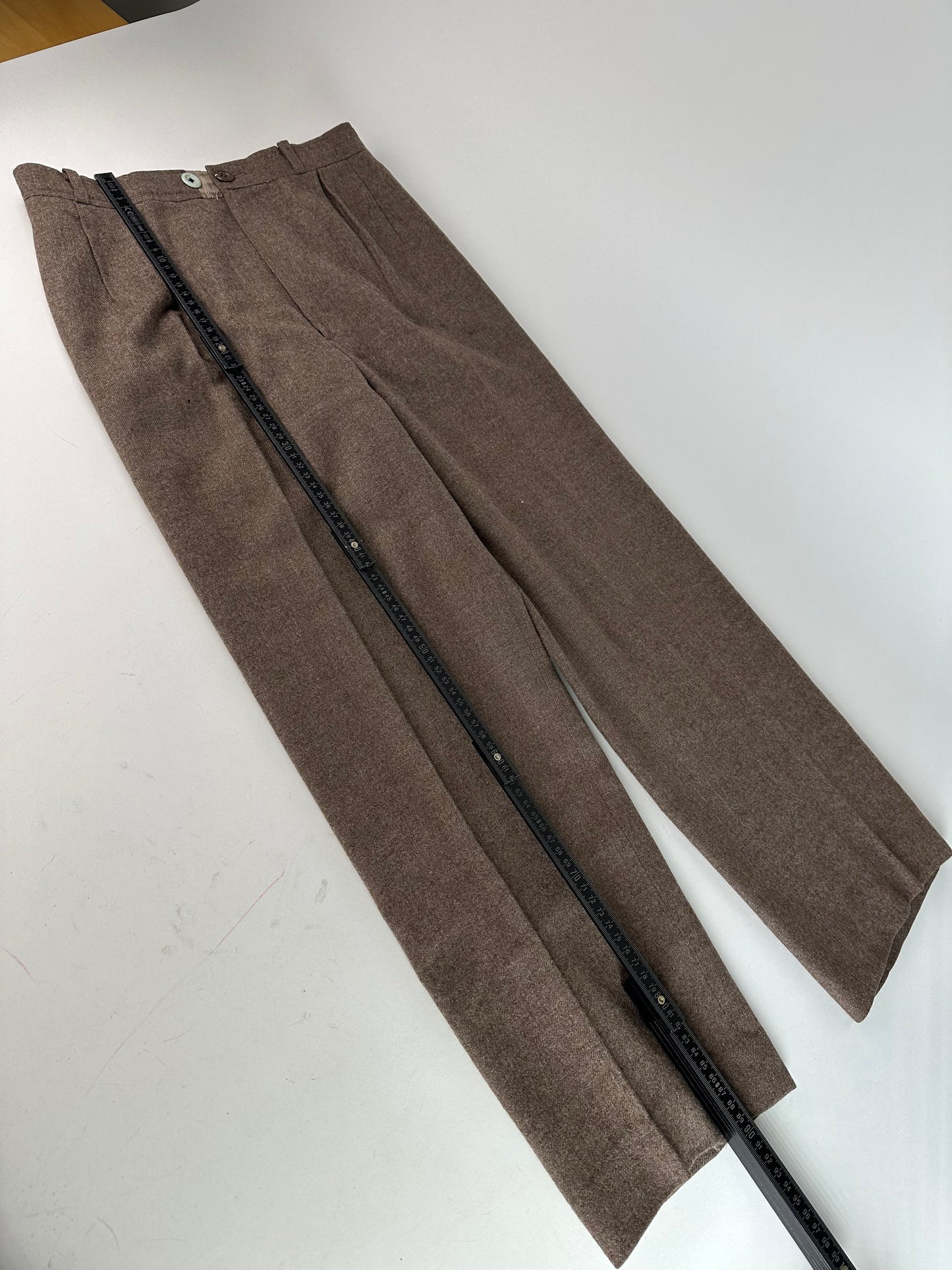 Vintage Yves Saint Laurent Wool Pants Brown 38/M