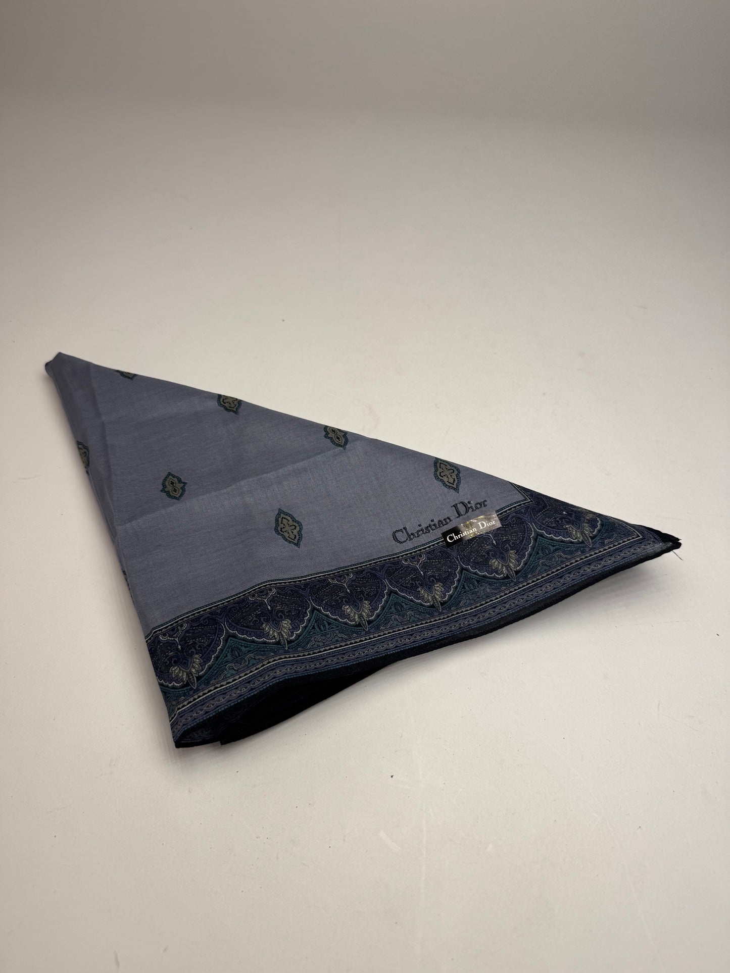 Vintage Dior Scarf Purple Dark Green