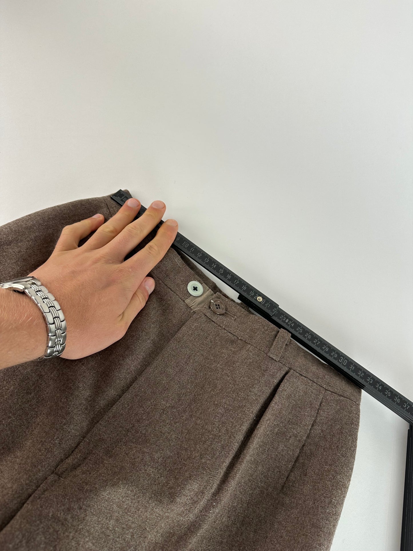 Vintage Yves Saint Laurent Wool Pants Brown 38/M