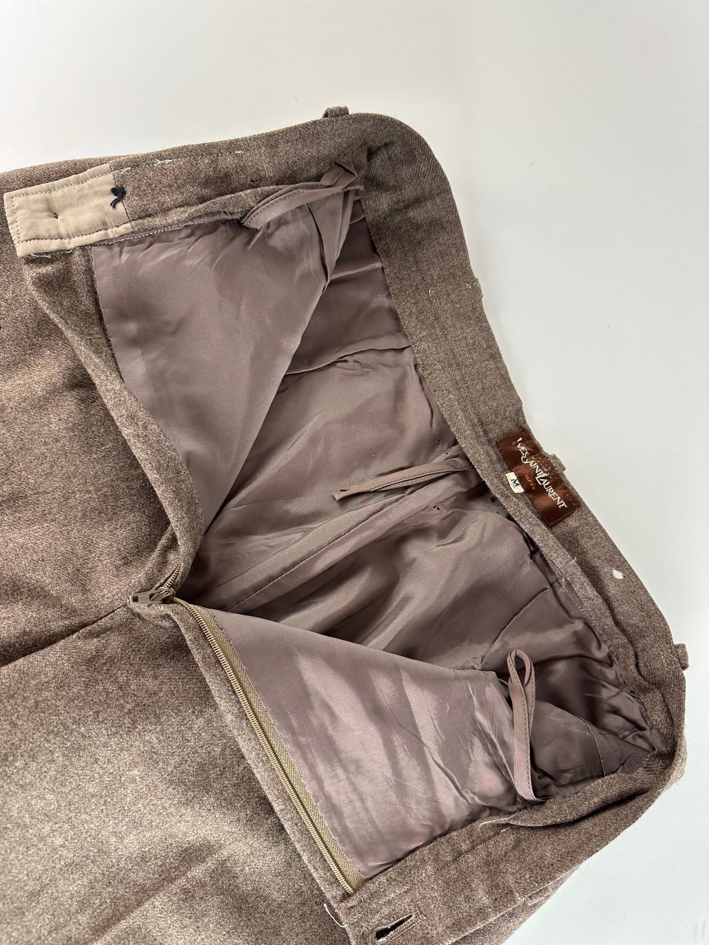Vintage Yves Saint Laurent Wool Pants Brown 38/M