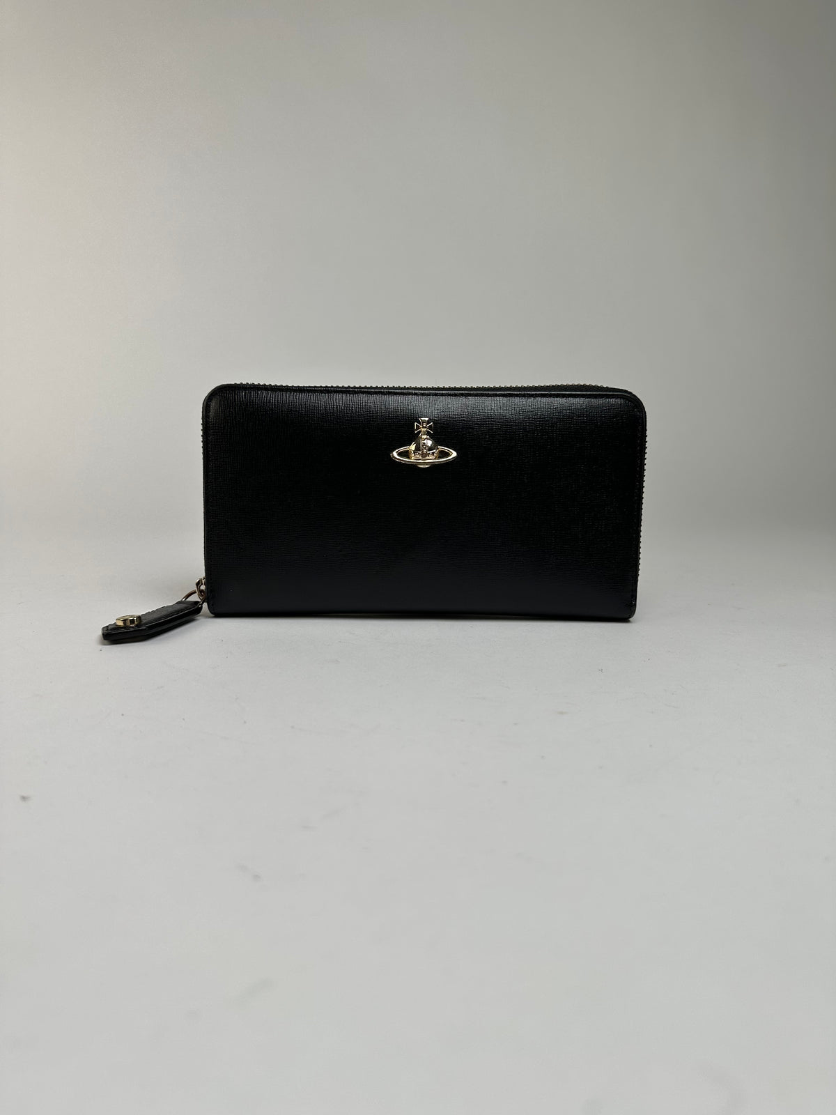 Vintage Vivienne Westwood Zip Around Wallet c. Late 2000s Black