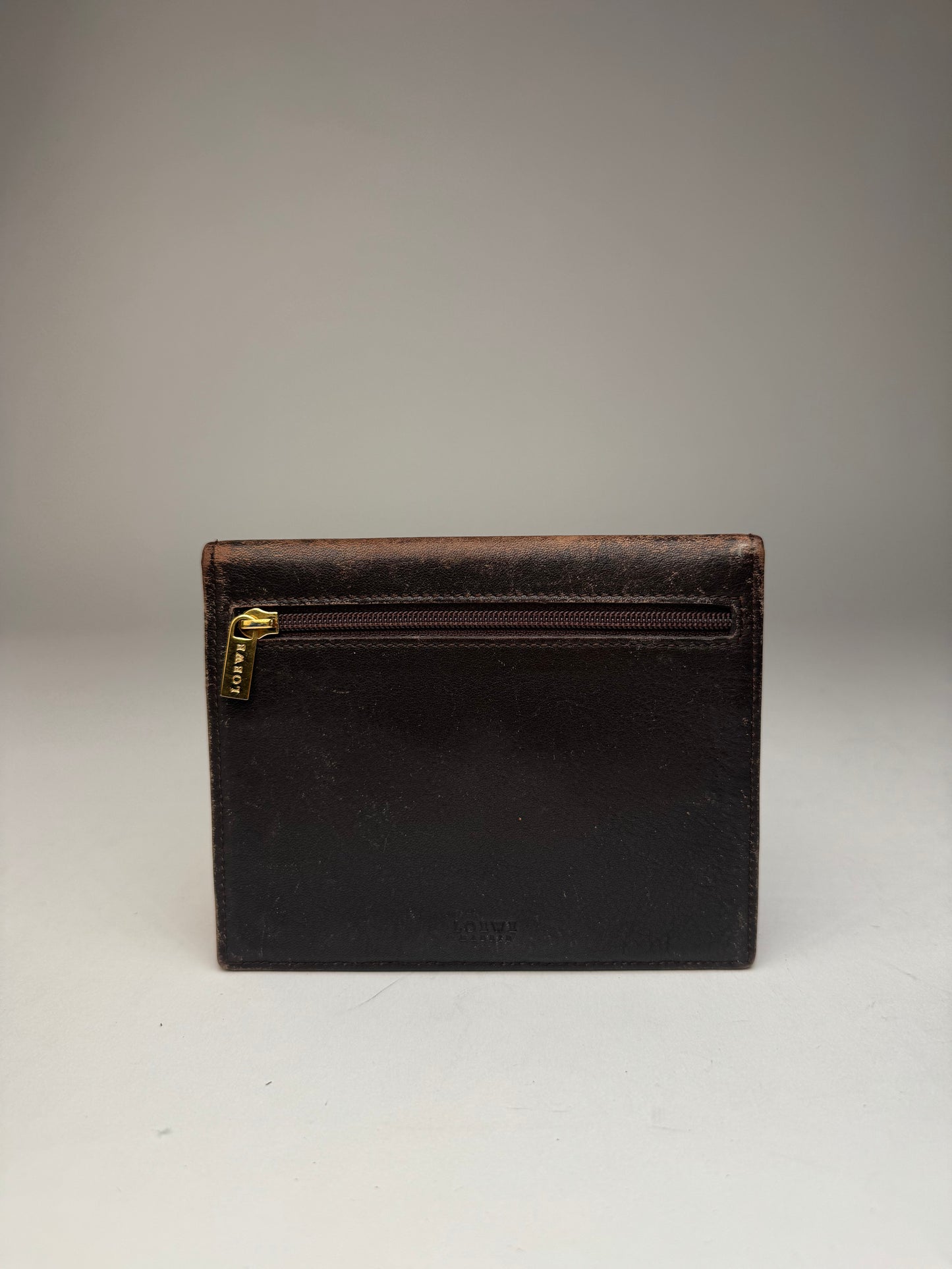 Vintage Loewe Suede / leather Card Holder