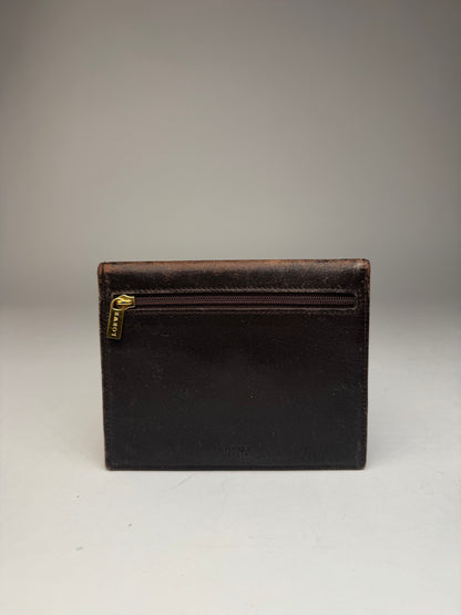 Vintage Loewe Suede / leather Card Holder