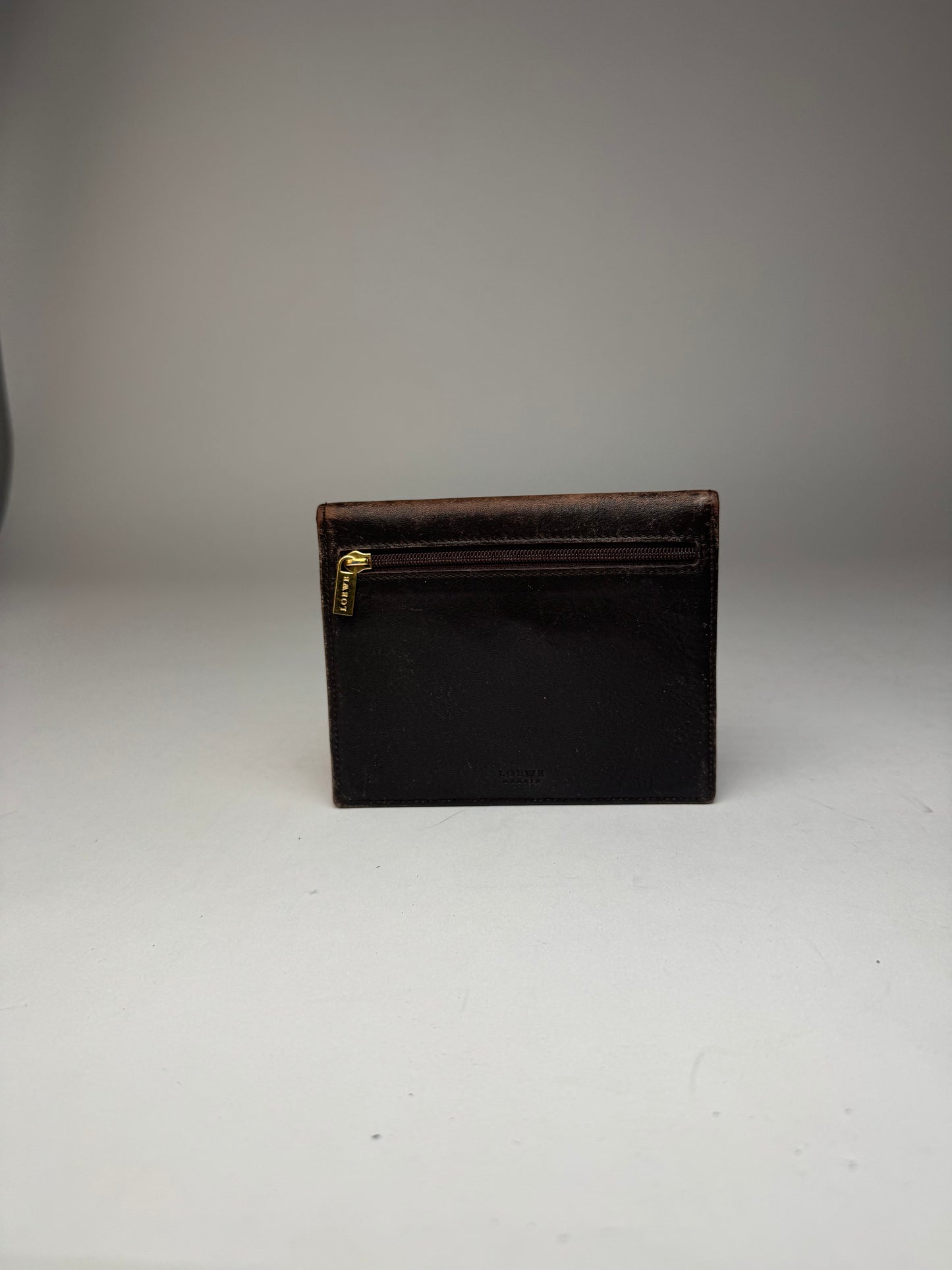 Vintage Loewe Suede / leather Card Holder