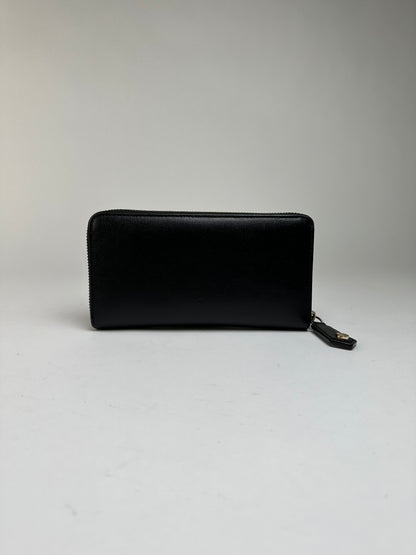 Vintage Vivienne Westwood Zip Around Wallet c. Late 2000s Black