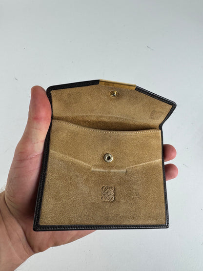 Vintage Loewe Suede / leather Card Holder