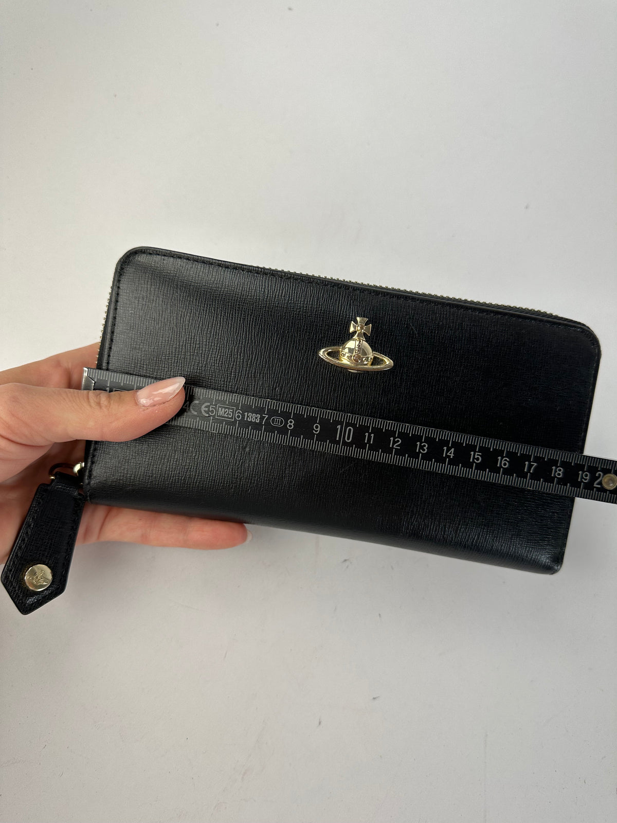 Vintage Vivienne Westwood Zip Around Wallet c. Late 2000s Black