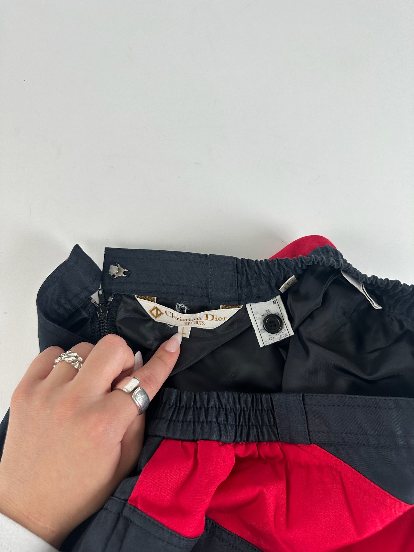 Vintage Dior skirt red navy