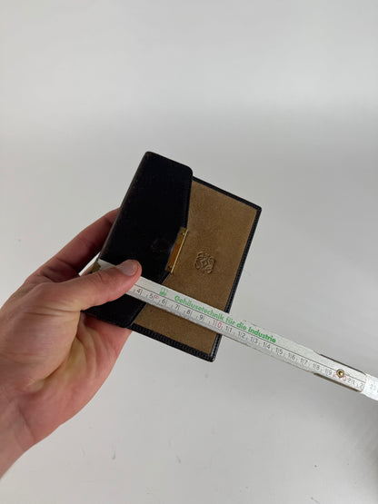 Vintage Loewe Suede / leather Card Holder