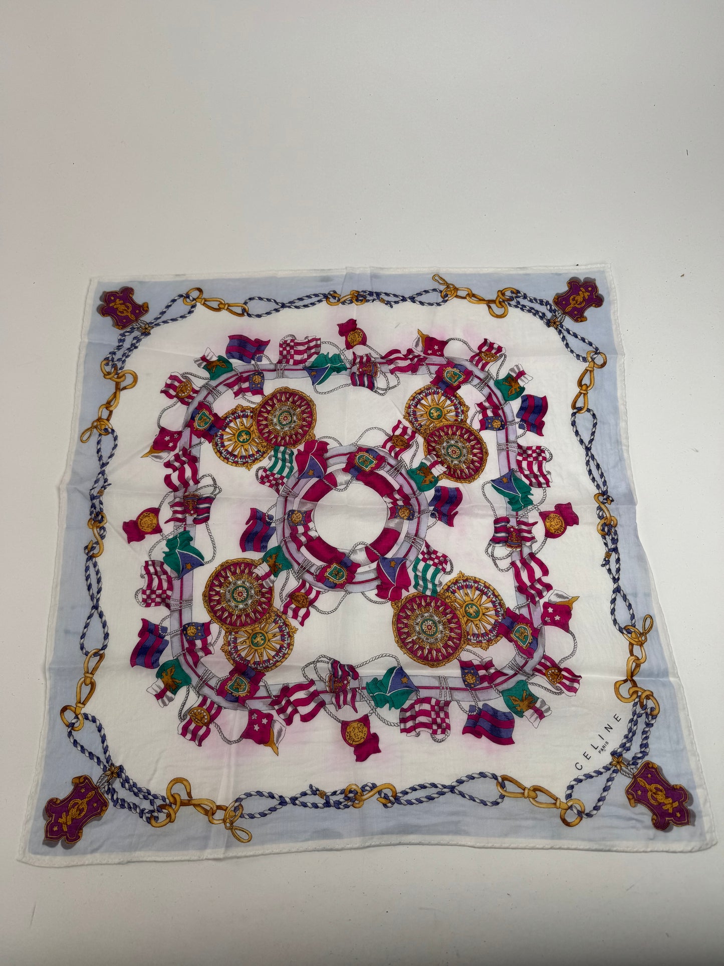 Vintage Celine floral scarf