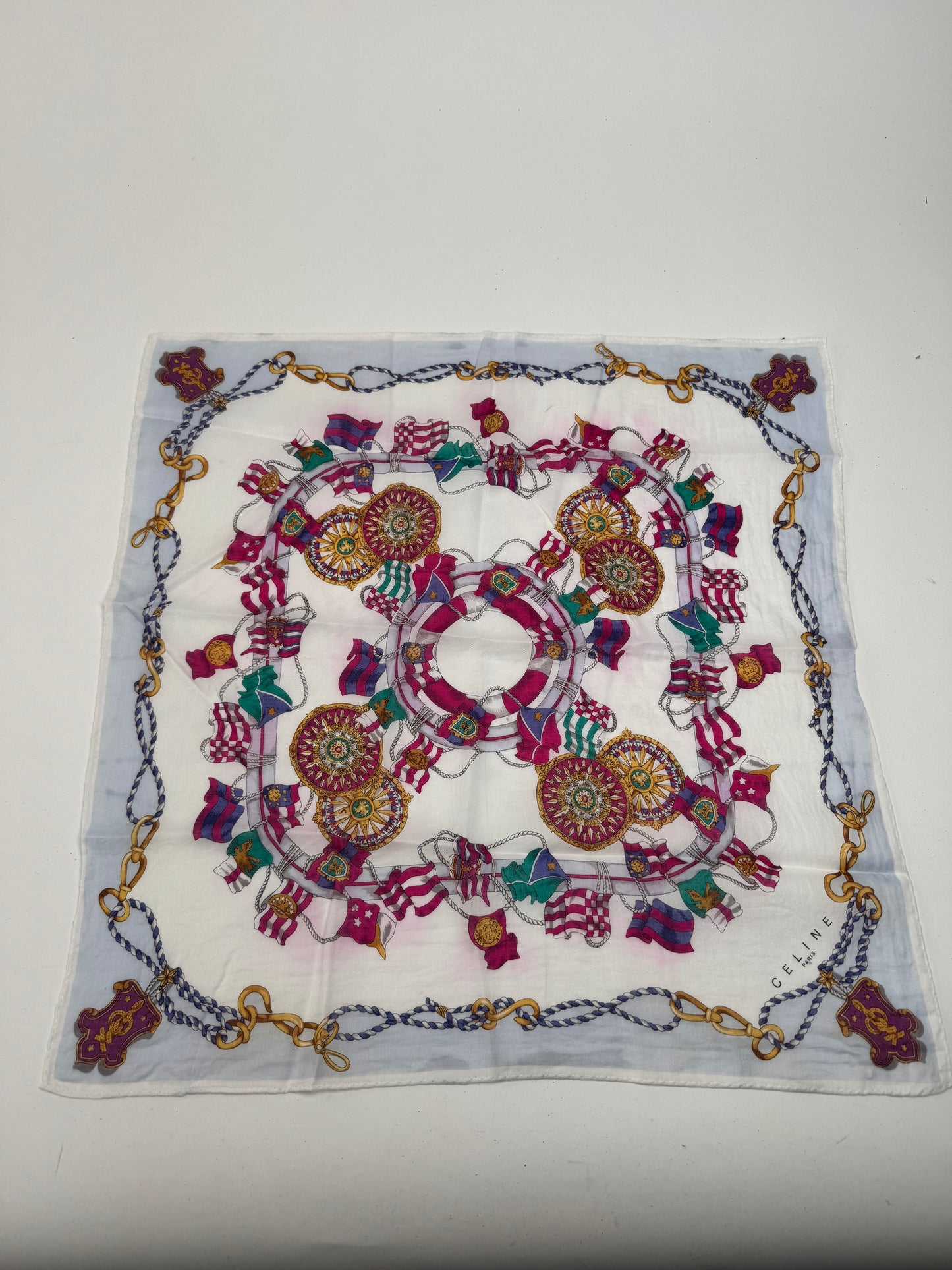 Vintage Celine floral scarf