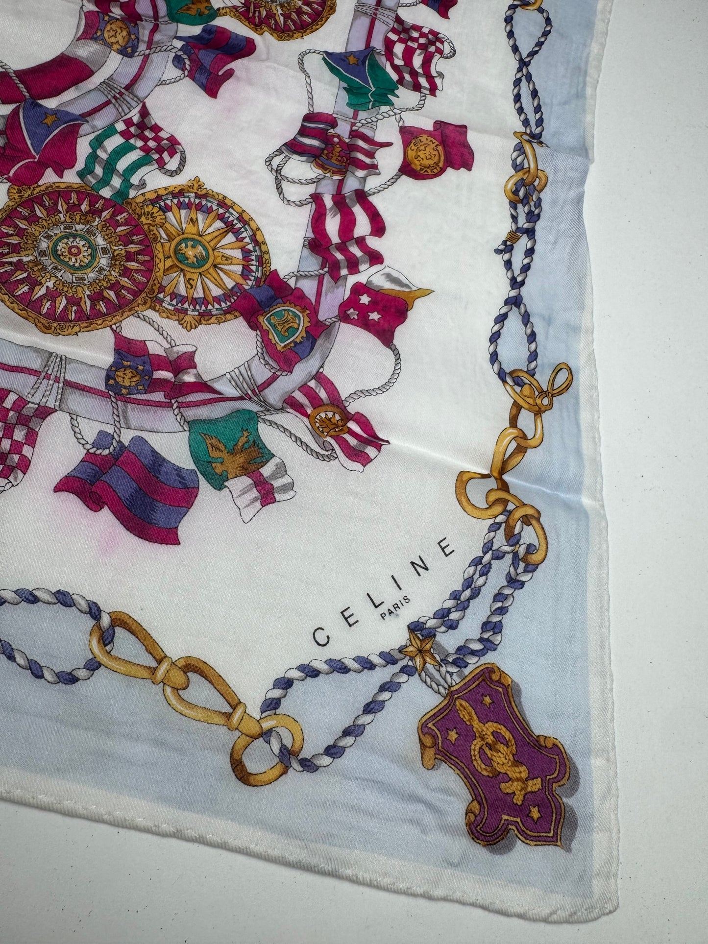 Vintage Celine floral scarf