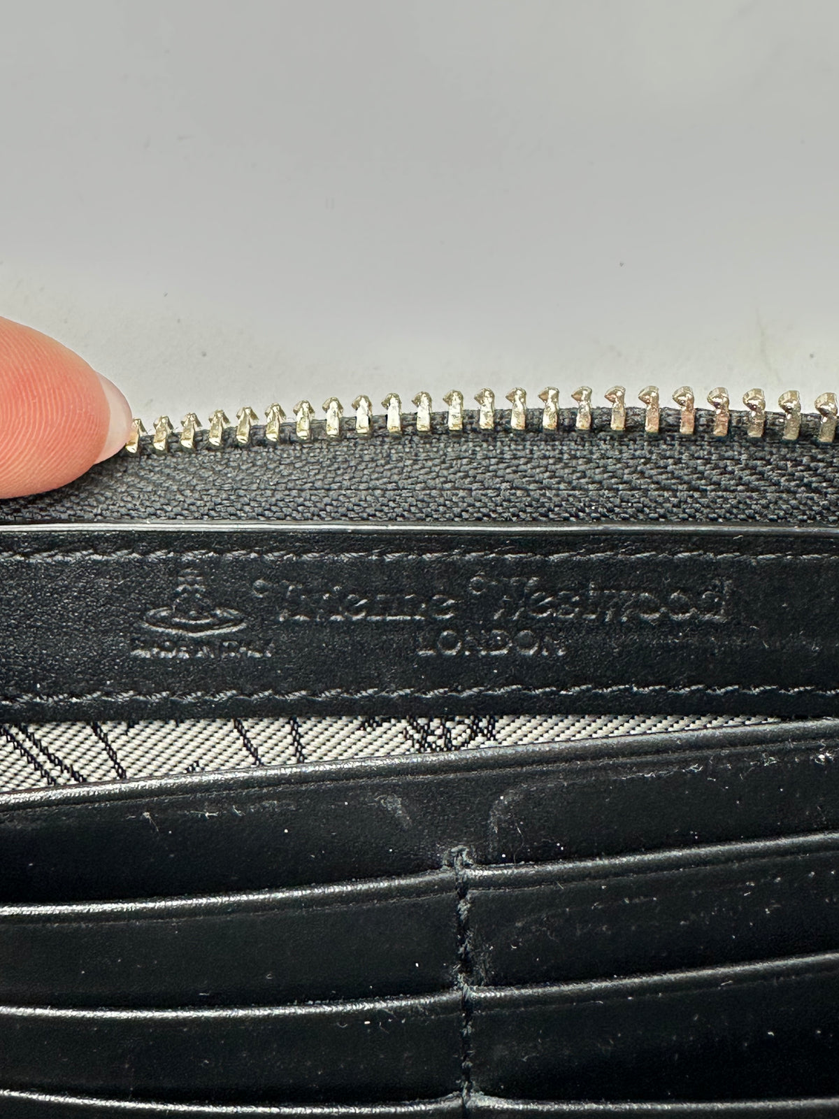 Vintage Vivienne Westwood Zip Around Wallet c. Late 2000s Black