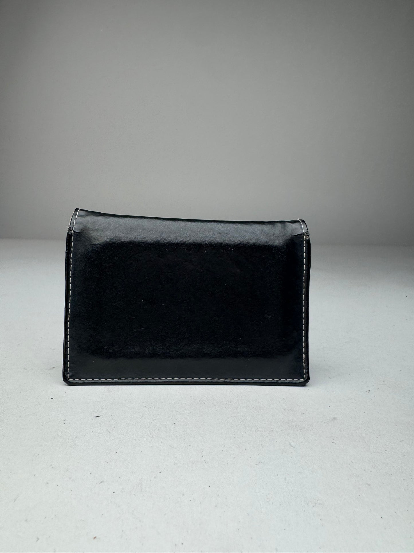 Vintage Jean Paul Gaultier Leather Card Holder Black