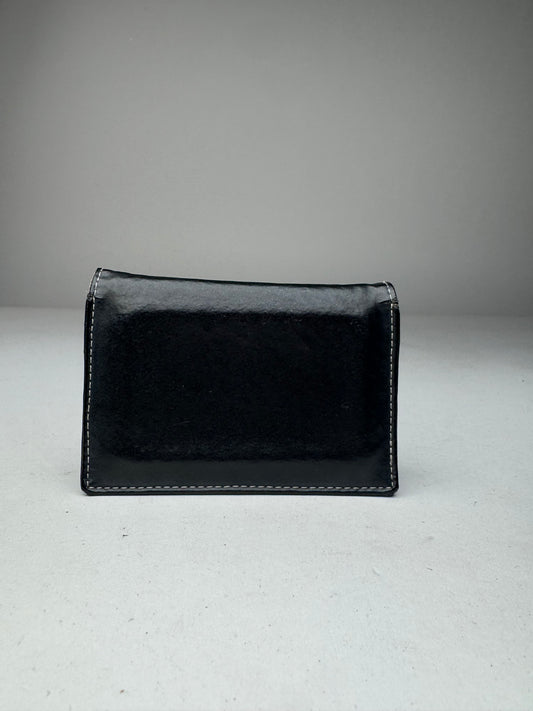 Vintage Jean Paul Gaultier Leather Card Holder Black
