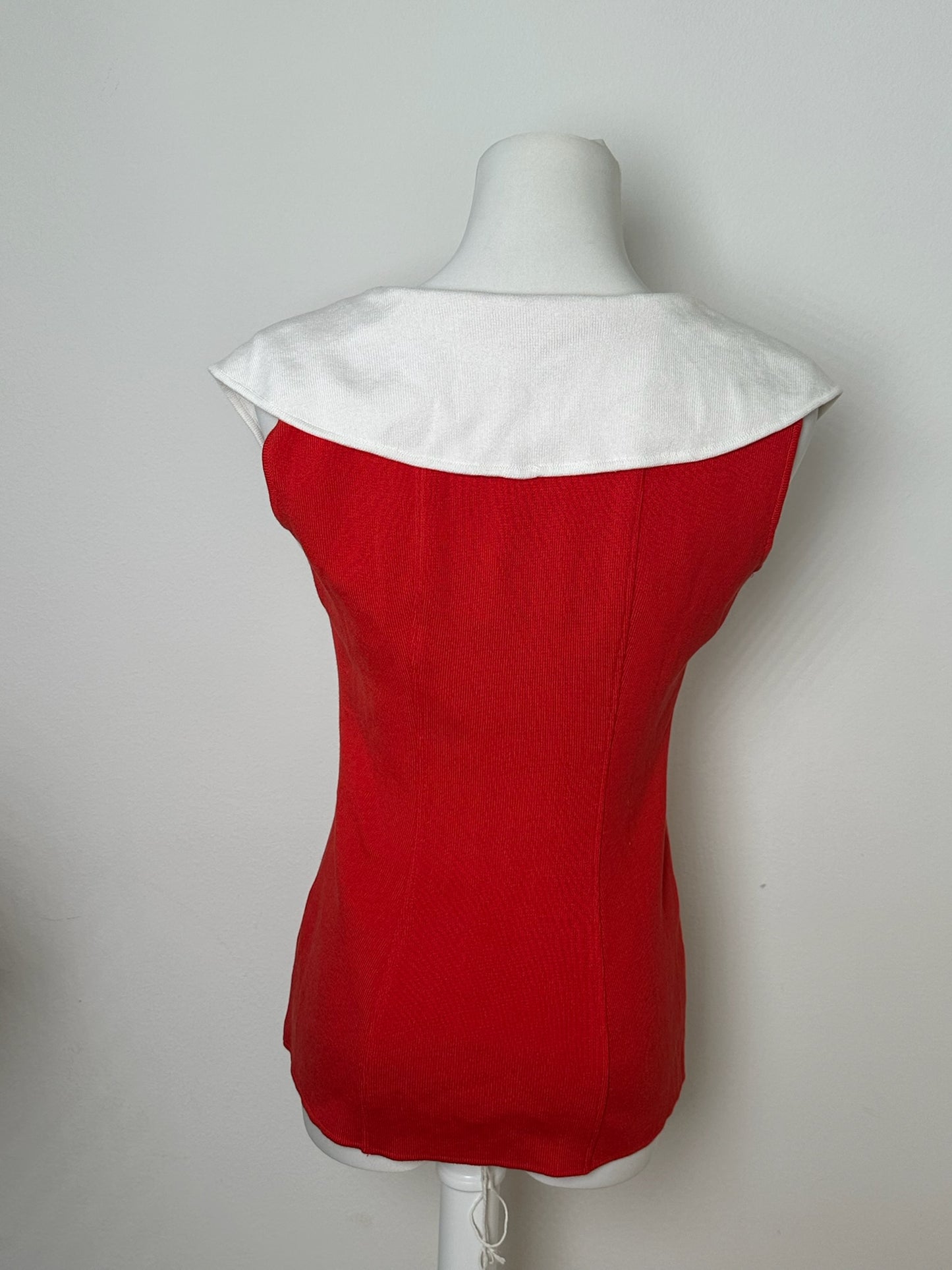 Vintage Dior top red white