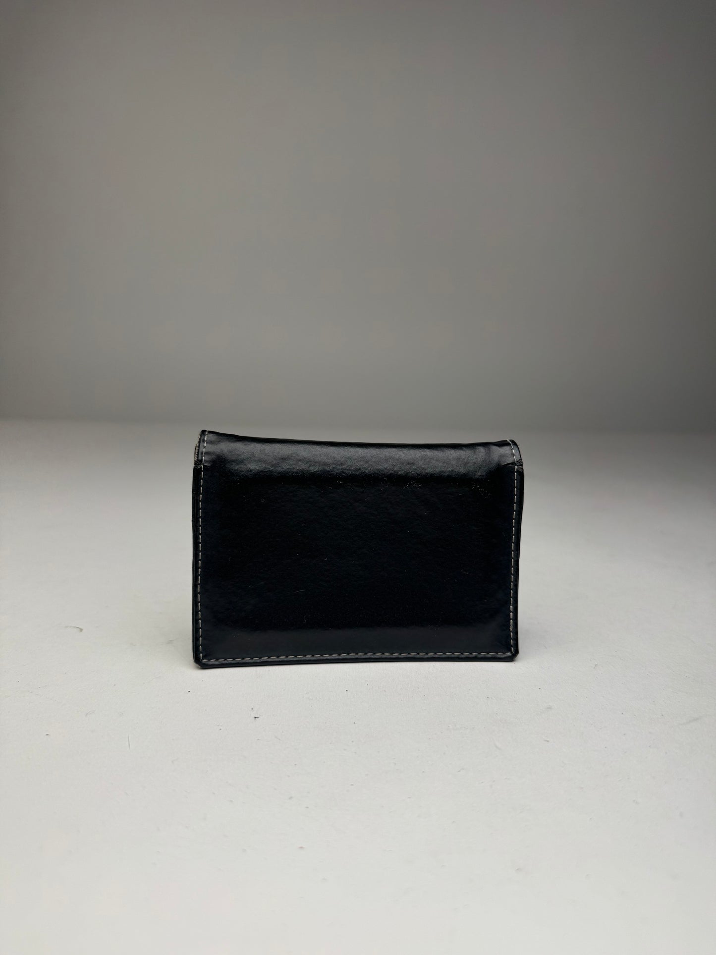 Vintage Jean Paul Gaultier Leather Card Holder Black