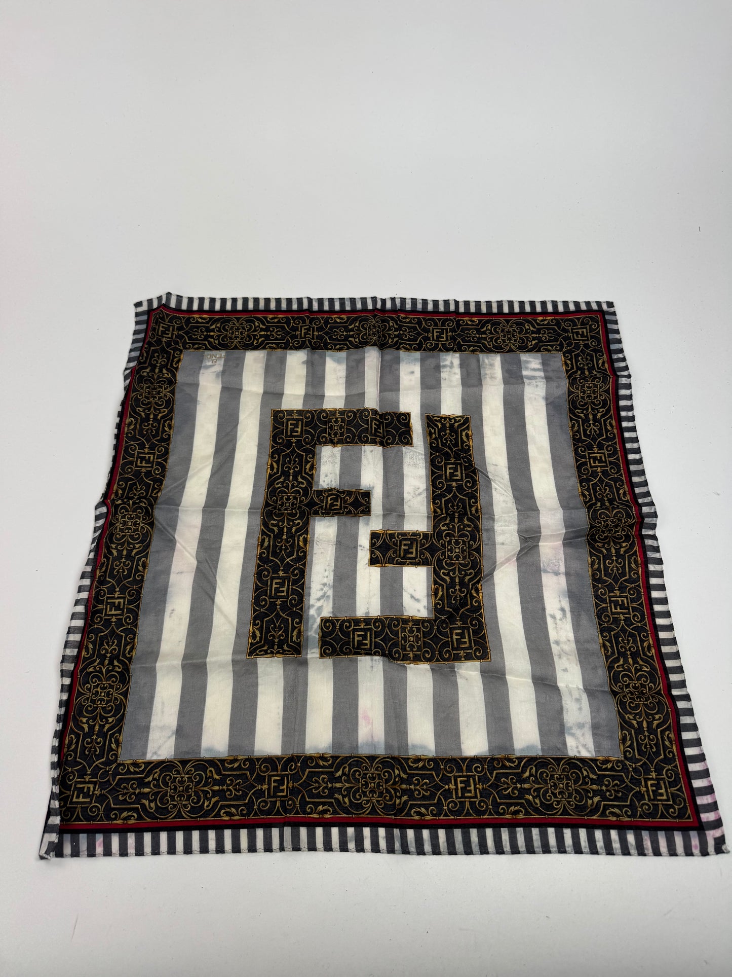 Vintage Fendi FF Scarlet brown