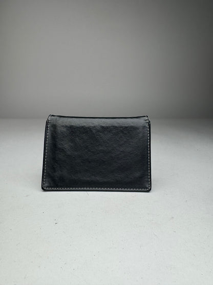 Vintage Jean Paul Gaultier Leather Card Holder Black