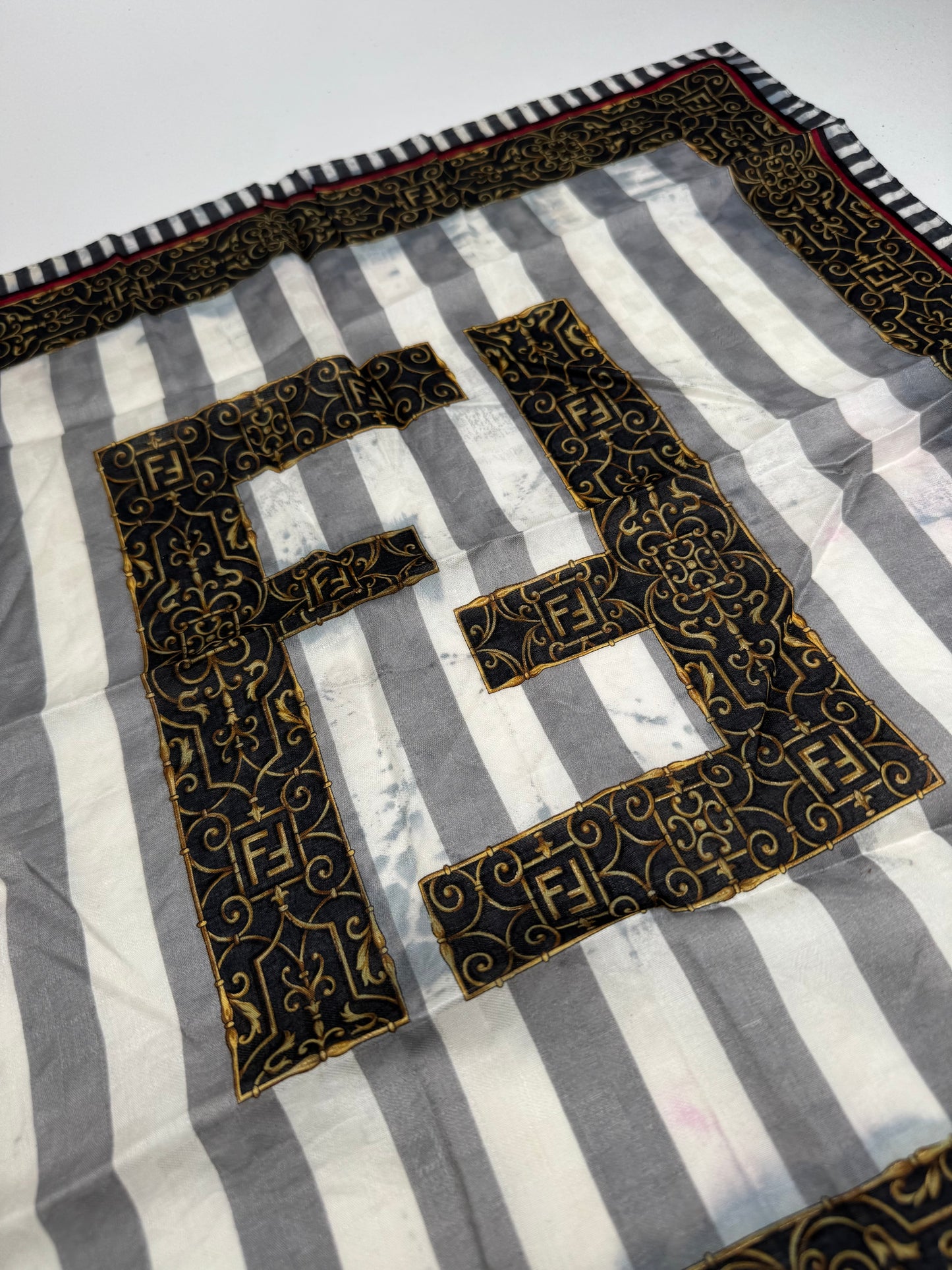 Vintage Fendi FF Scarlet brown