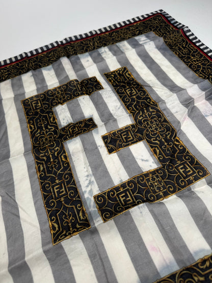 Vintage Fendi FF Scarlet brown