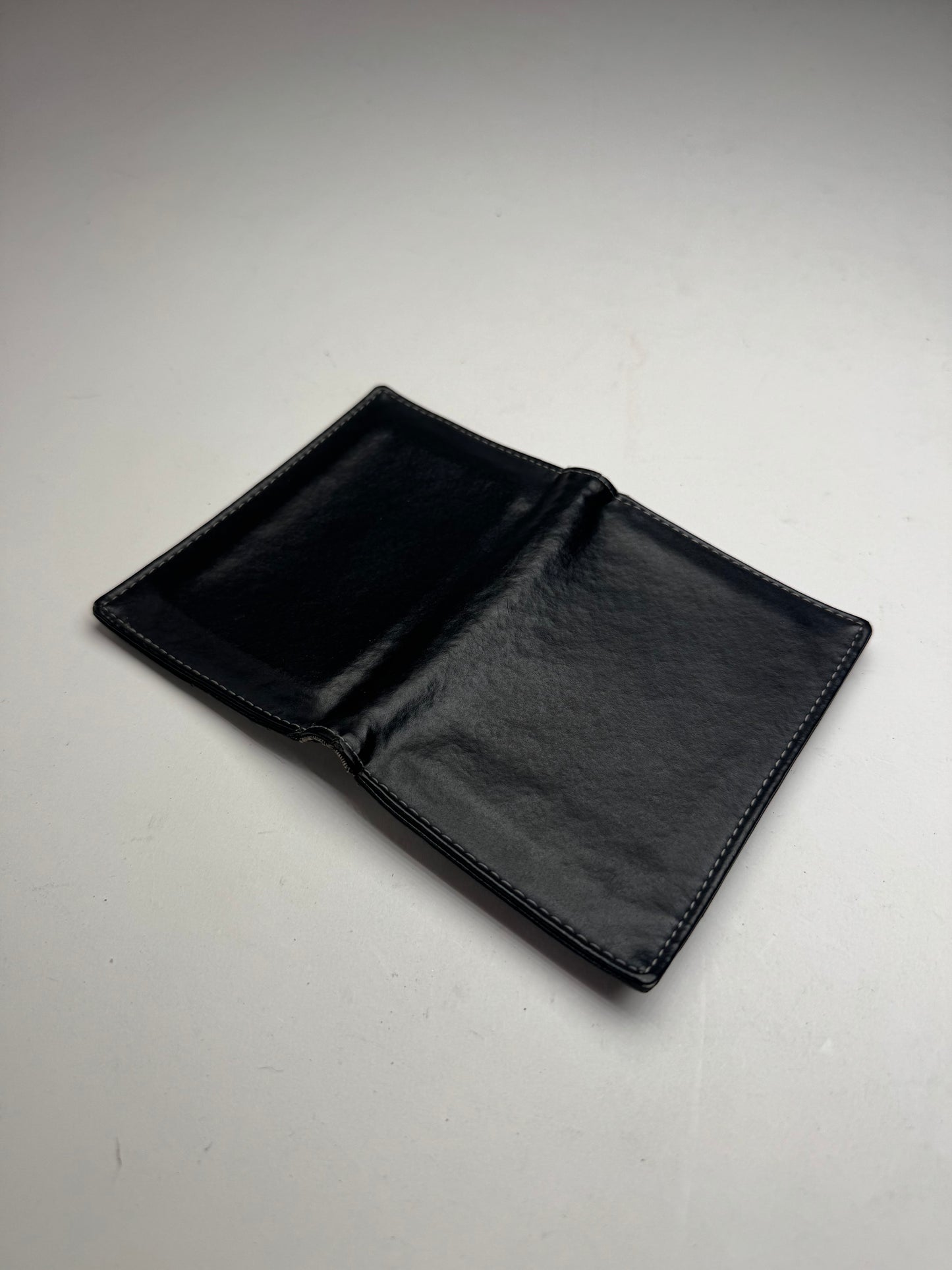 Vintage Jean Paul Gaultier Leather Card Holder Black