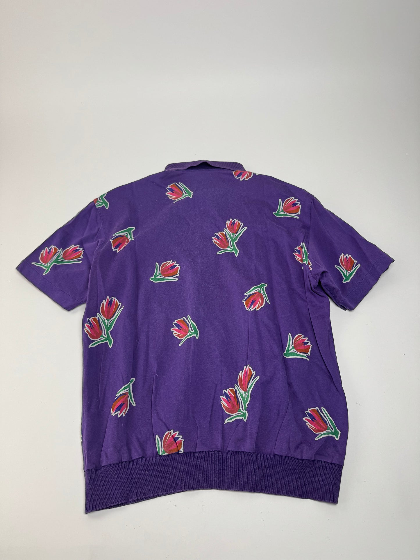 Vintage Dior Floral Polo shirt purple M