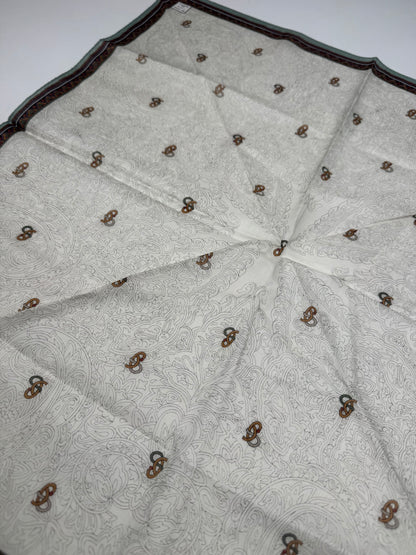 Vintage Dior Scarf Grey Green Brown