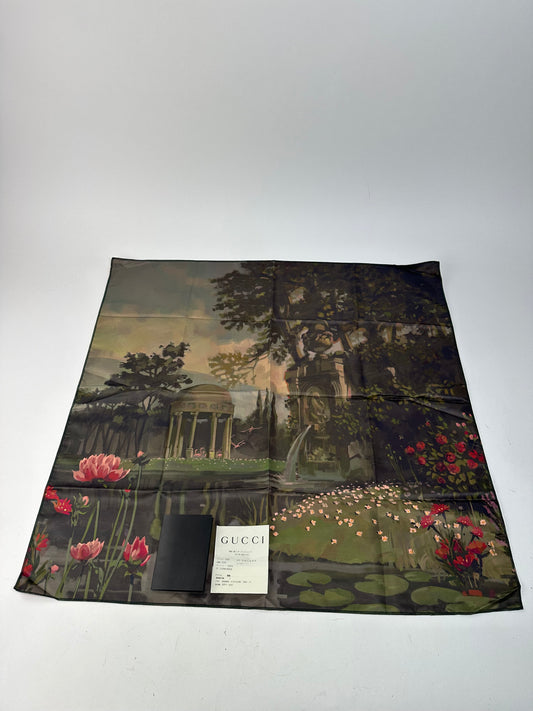 Vintage Gucci Silk Scarf Abstract